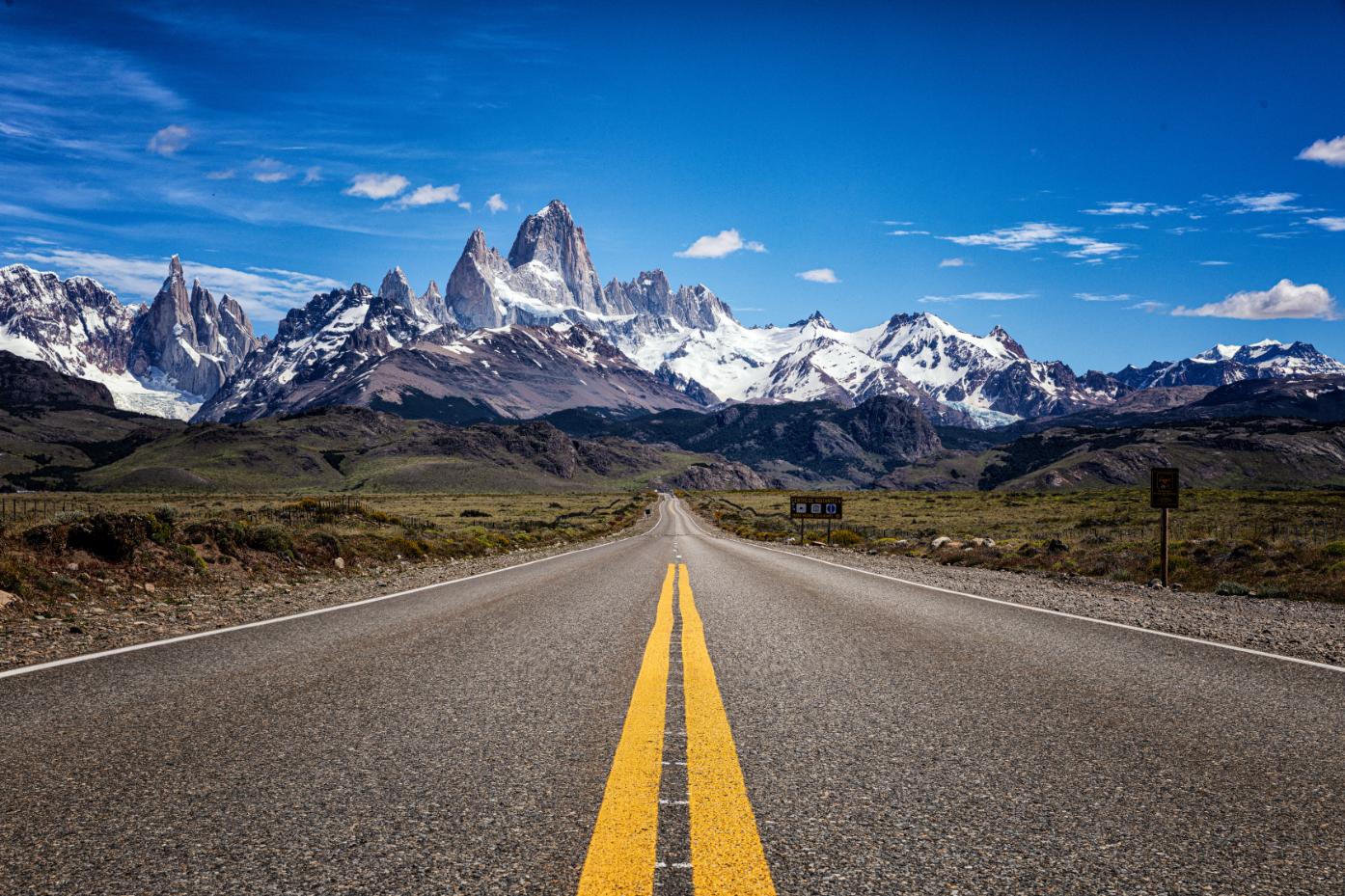 P��jezd na dohled masivu Fitz Roy